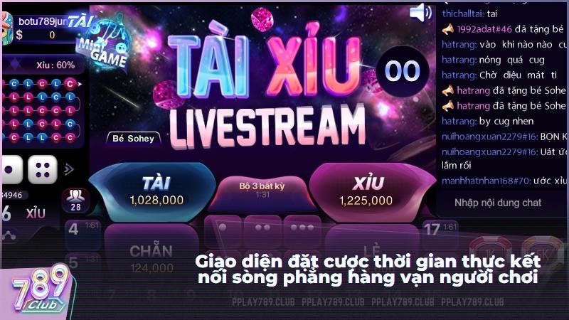 Giao diện đặt cược thời gian thực kết nối sòng phẳng hàng vạn người chơi